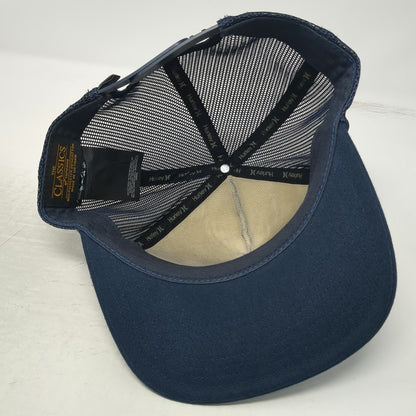 Hurley Trucker Hat Blue One Size Ombre Mesh Back Snapback Adjustable Flat Brim