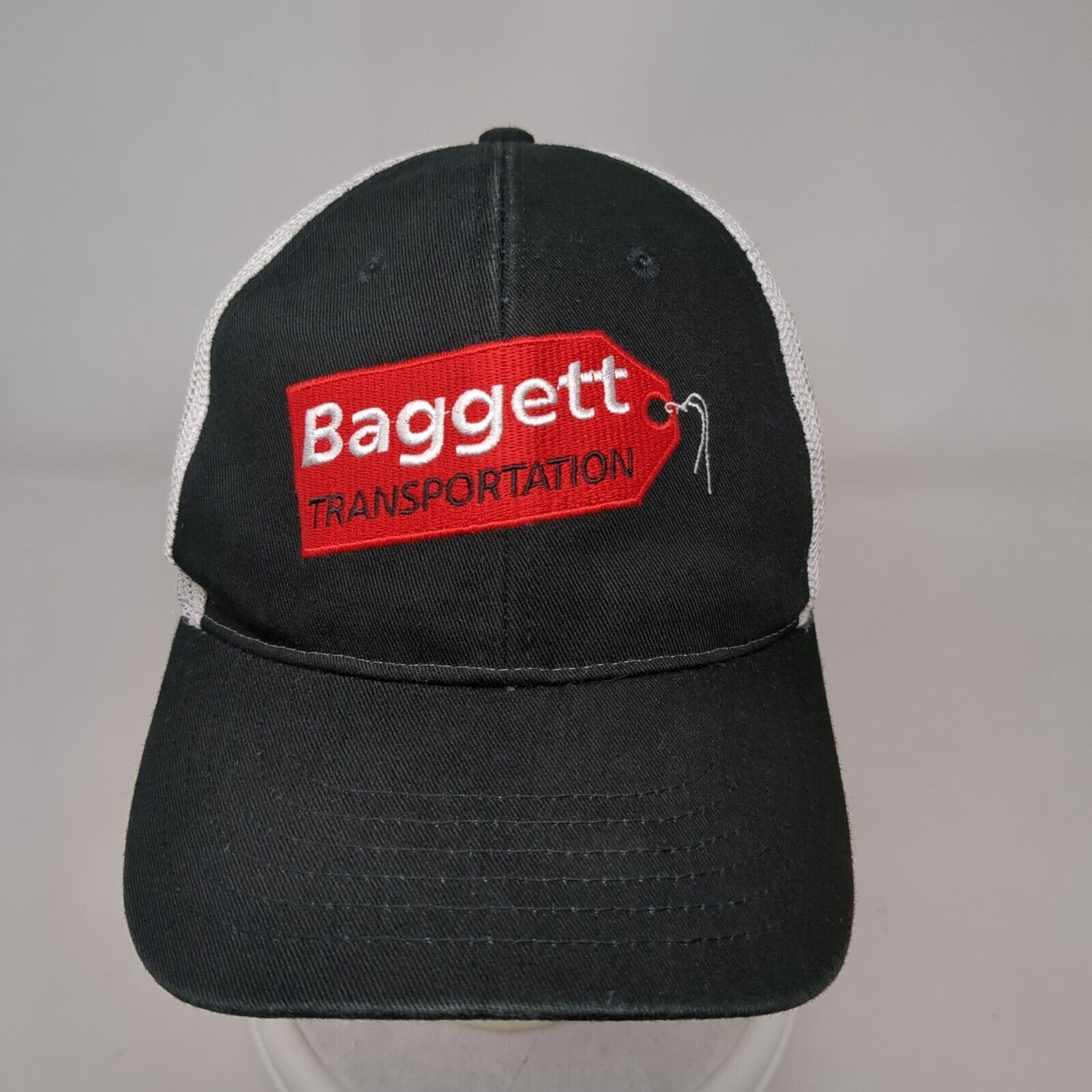 Baggett Transportation Strapback Trucker Hat Black OSFA Mesh Back