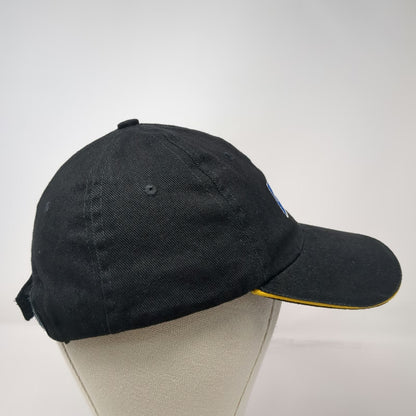 National Geographic Channel Baseball Cap Black One Size Strapback Hat Eye Logo
