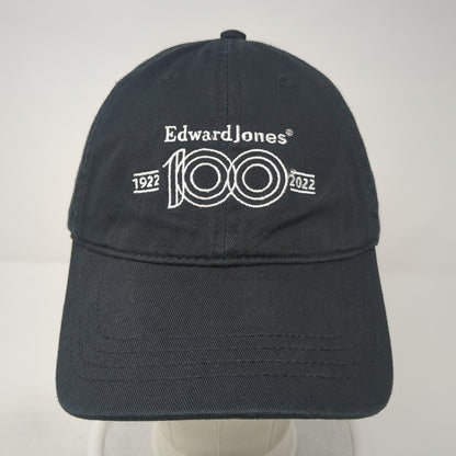 Edward Jones 100 Slideback Hat Black One Size Adjustable Embroidered