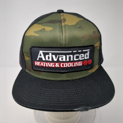 Advanced Heating & Cooling Trucker Hat Camo One Size Mesh Back Otto