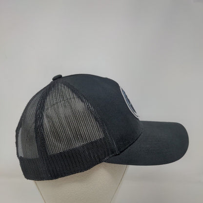 Pebble Beach Patch Snapback Mesh Back Trucker Hat Black One Size