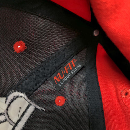 Rx Fitted Hat Red Large/XL Nu-Fit Embroidered Solid 6 Panel KC Caps