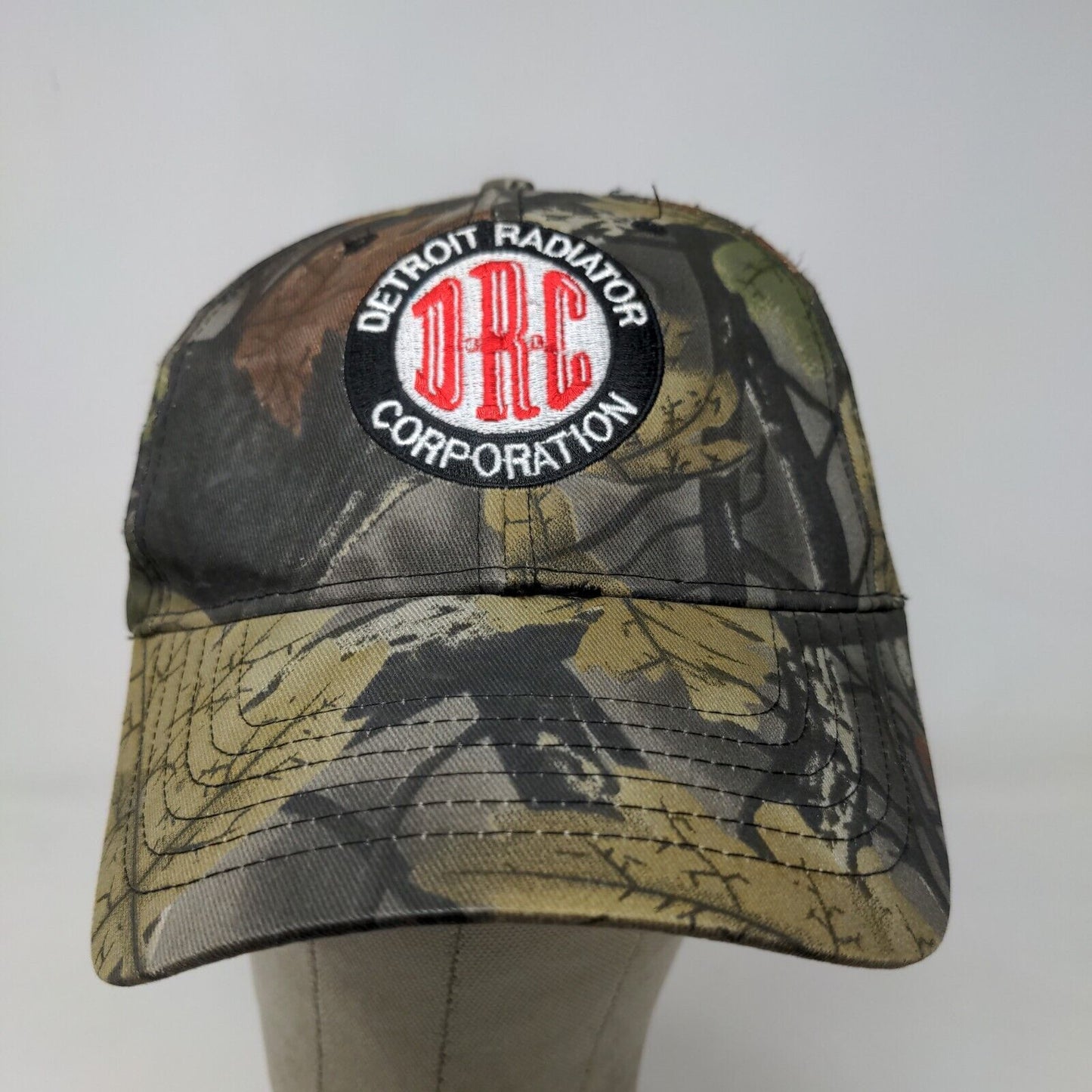 Detroit Radiator Corporation Men's Strapback Camo Hat Embroidered Logo Cotton