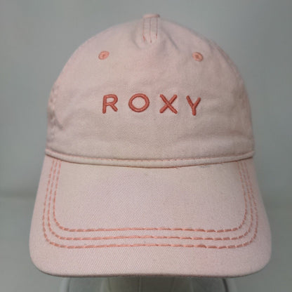 Roxy Strapback Hat Pink One Size Embroidered Adjustable Vent Holes