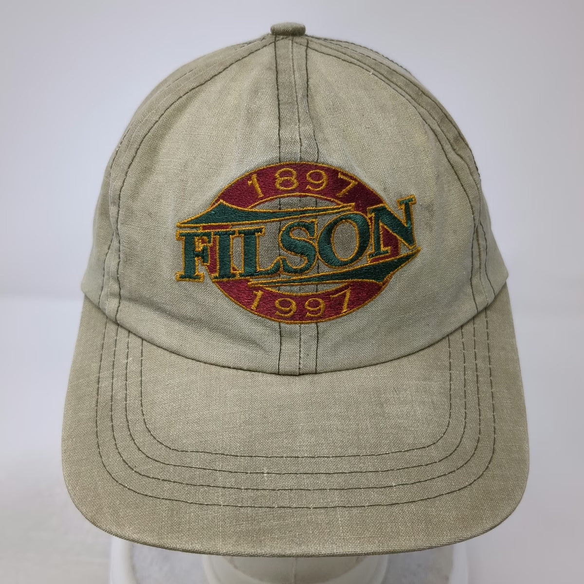 Filson Baseball Cap Brown One Size Leather Strap 100th Anniversary Hat Seattle