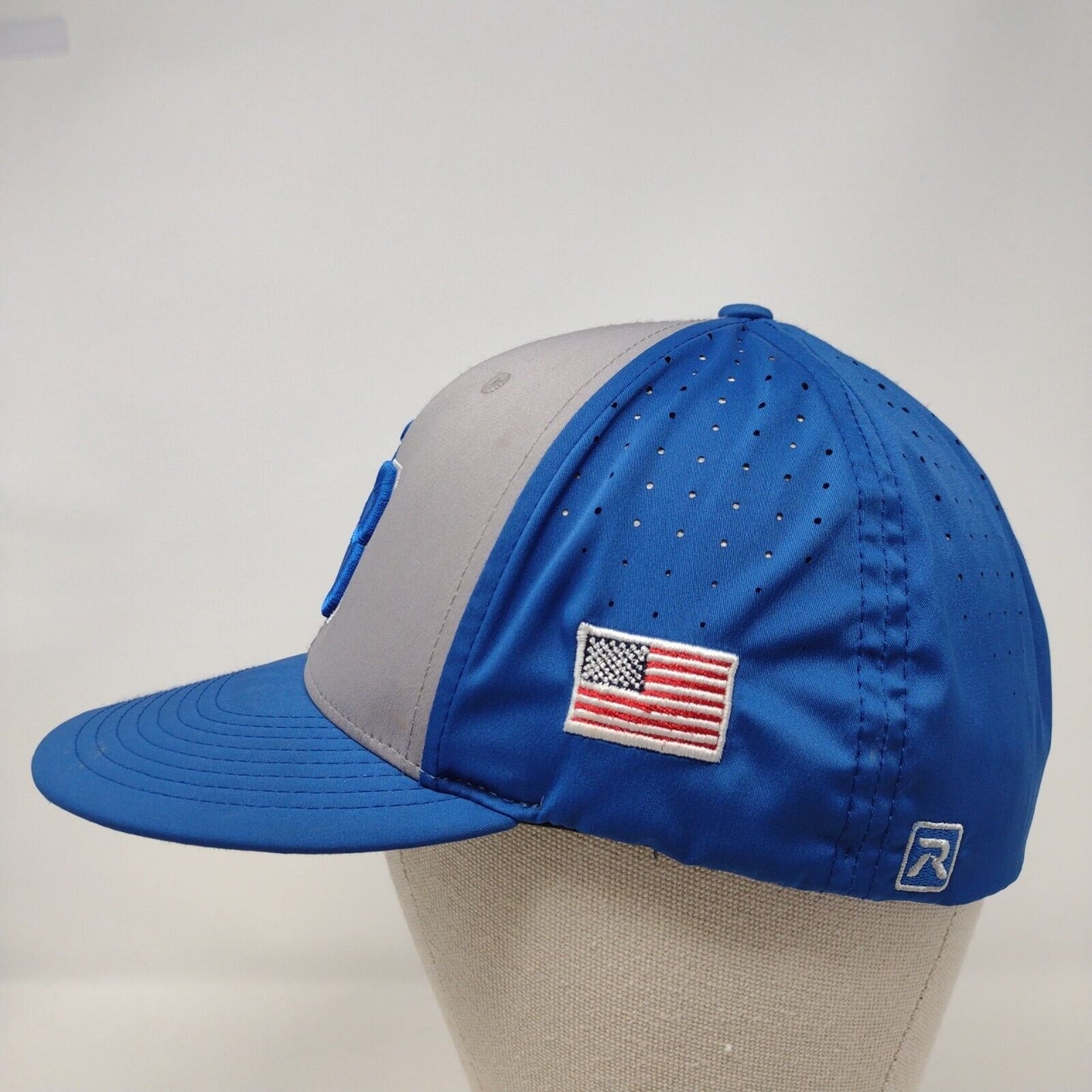 NB Fitted Hat Multi S-M Embroidered Laser Cut Colorblock Richardson