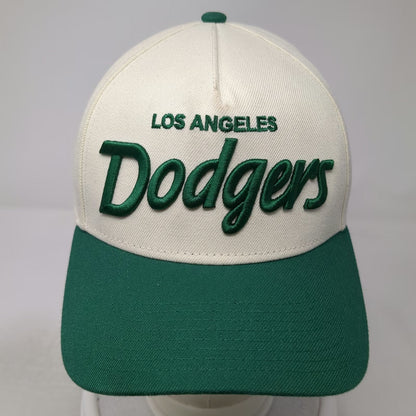 New Era 5 Panel White Green One Size Los Angeles Dodgers Snapback MLB Hat
