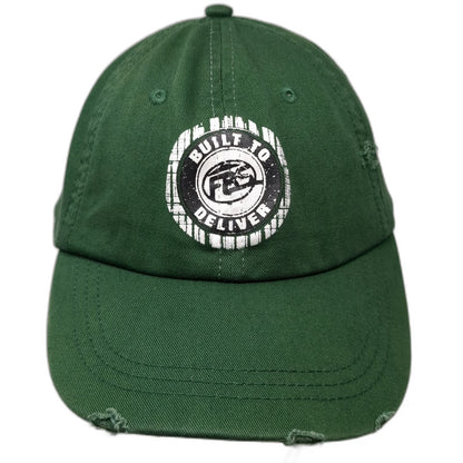 Source Baseball Cap Green OS Strapback Distressed Franklin Building Supply Hat