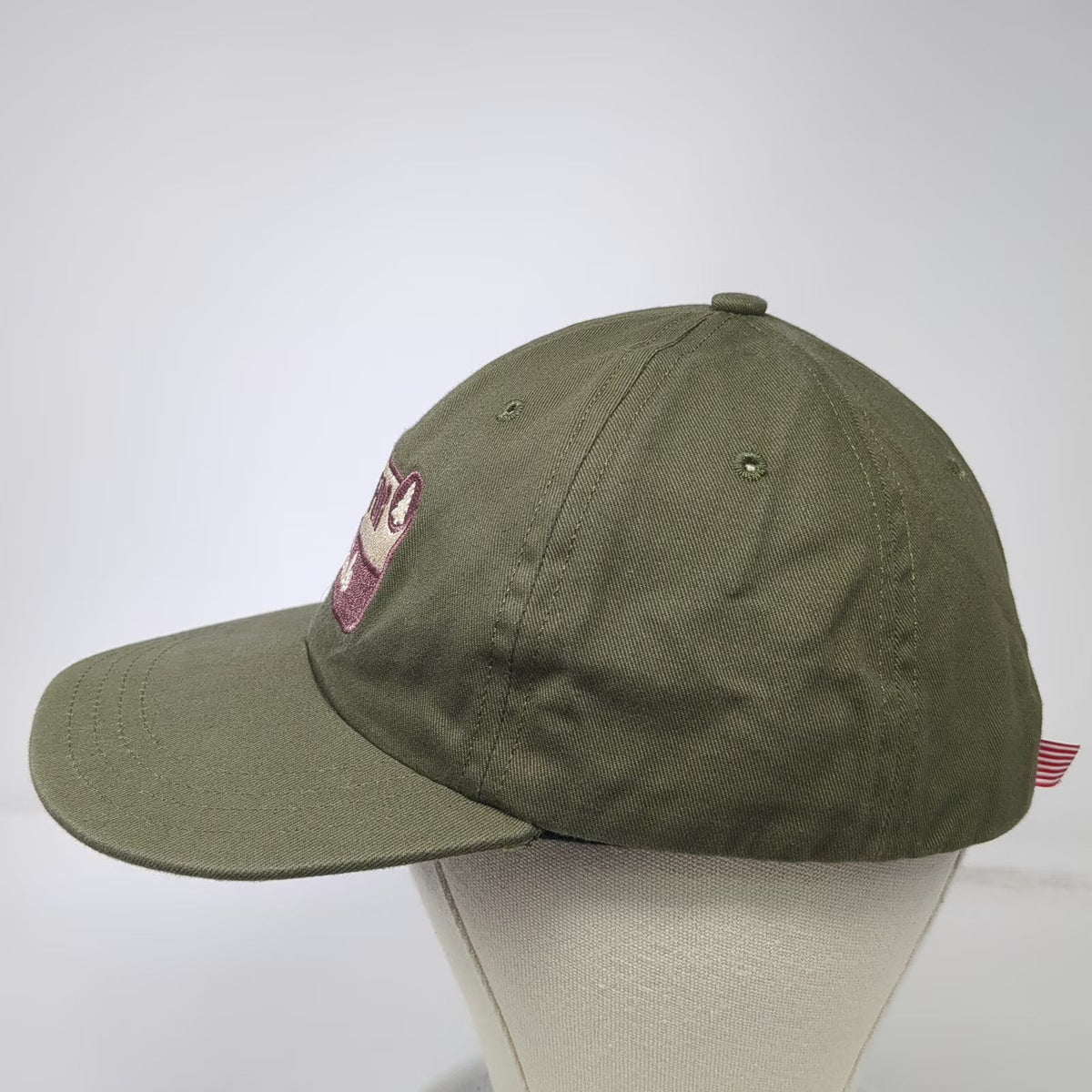Unionwear Baseball Cap Green One Size Not For Sale Patch Slideback USA Hat Twill