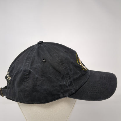 Faded Fly Slideback Hat Black One Size Adjustable Solid Buck's Bags