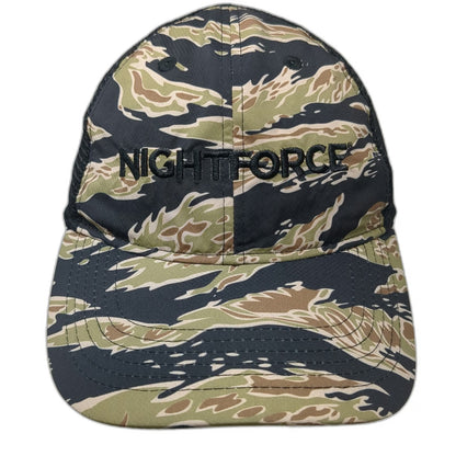 Nightforce Trucker Hat Green One Size Tiger Stripe Camo Mesh Back Snapback Logo