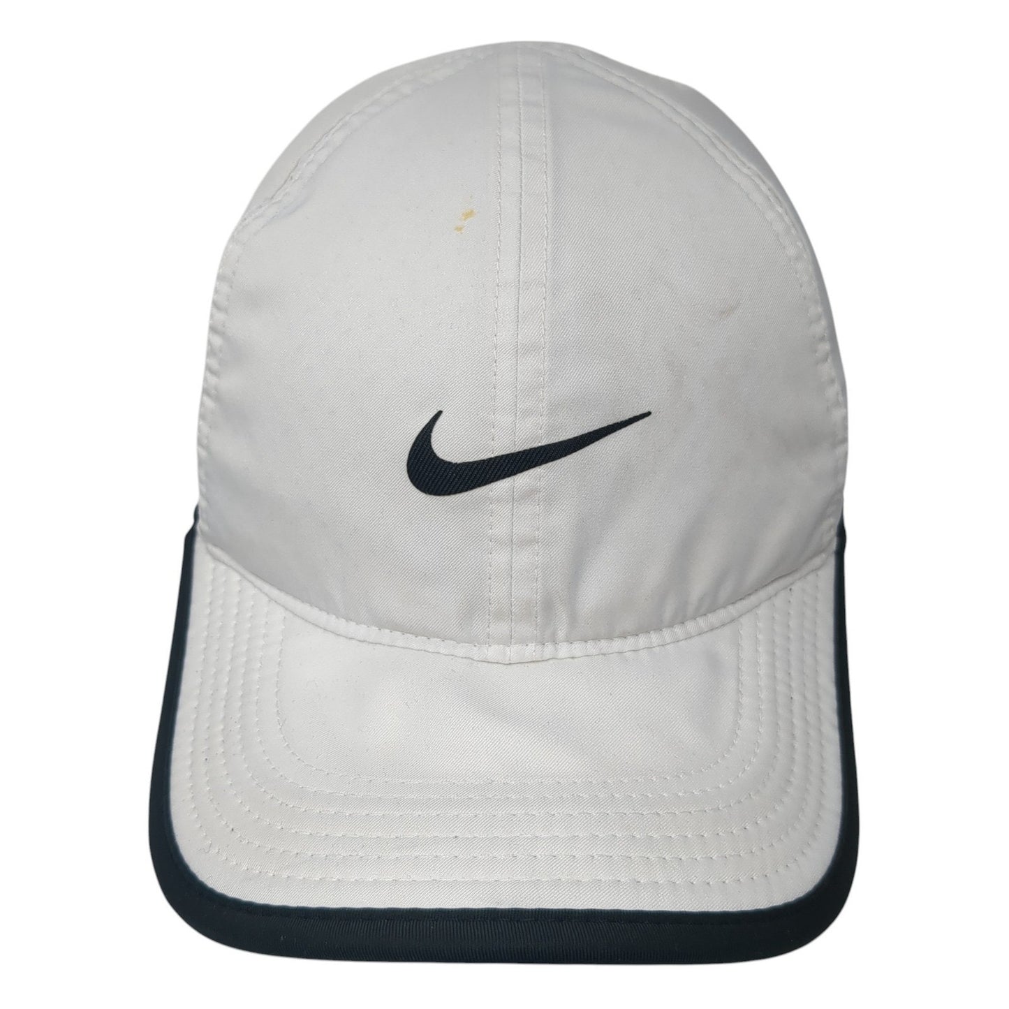 Nike Featherlight Strapback Hat White One Size Adjustable Dri-Fit