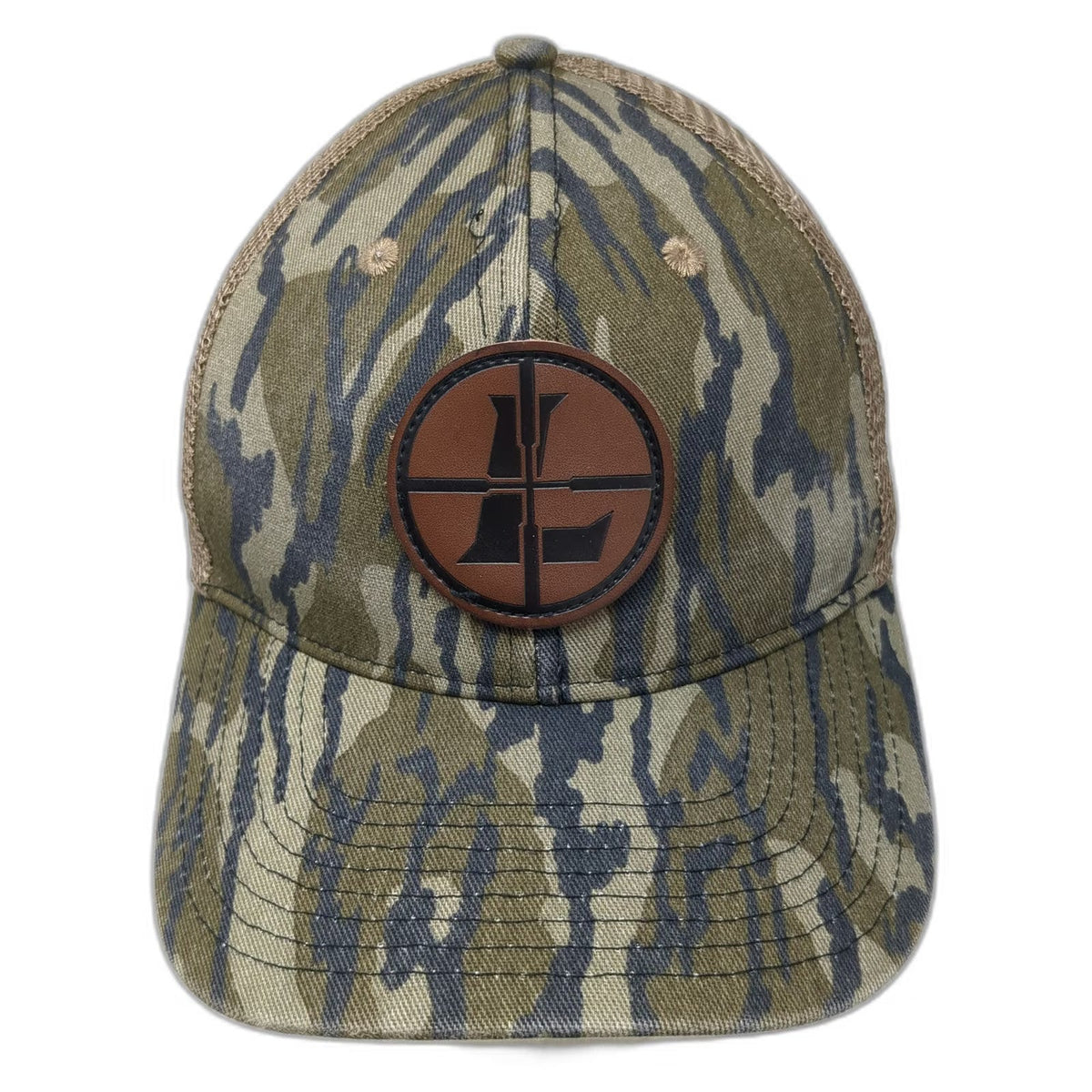 Leupold Snapback Hat Green Tiger Stripe Camo Mesh Trucker Hunting One Size