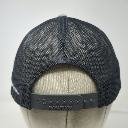 Richardson Trucker Hat Gray Black L Fly Fishing Missoula Montana Snapback Hat