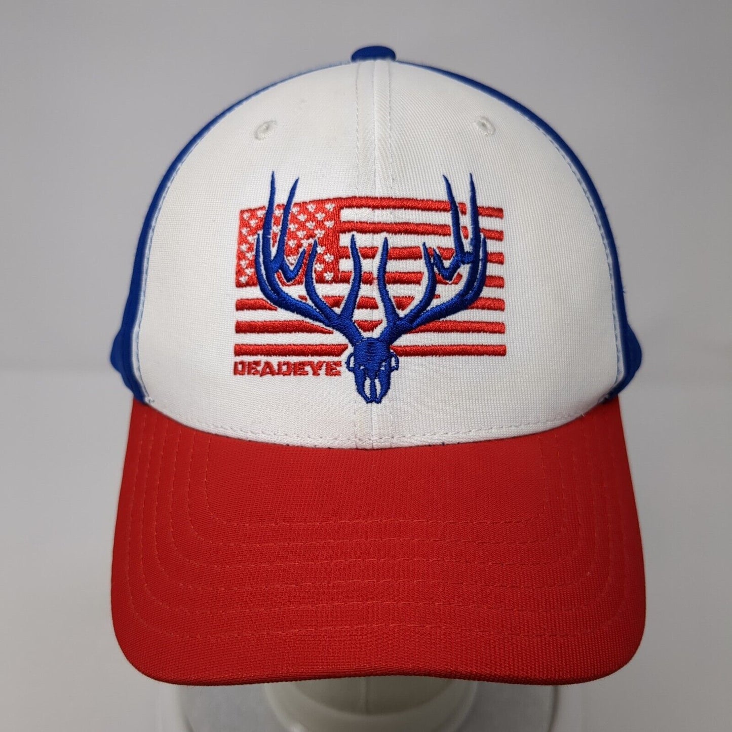 Deadeye Snapback Trucker Hat Multicolor One Size Adjustable Patriotic Mesh Back