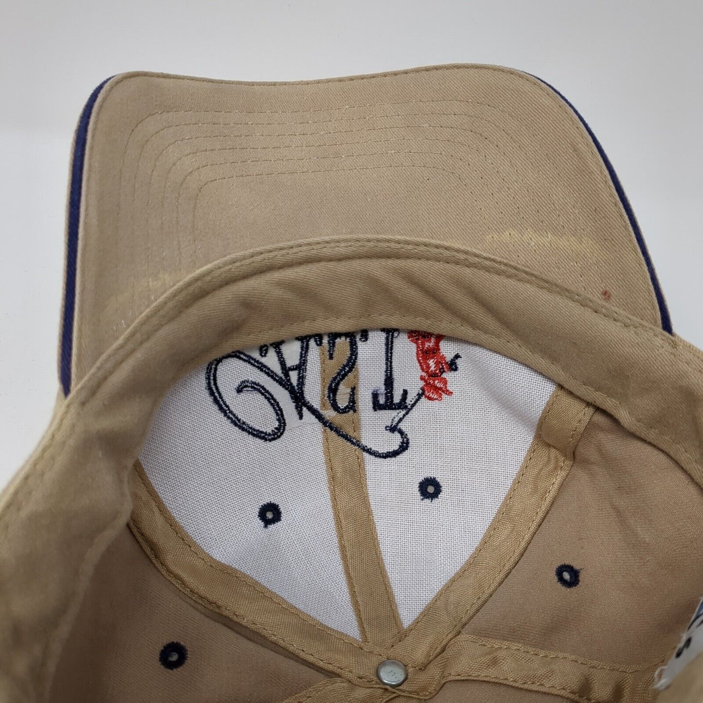 CAST For Kids Foundation Strapback Hat Tan One Size 6 Panel Embroidered