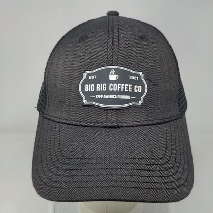 Big Rig Coffee Co Est 2021 Keep America Running Trucker Hat Black OS Mesh Back