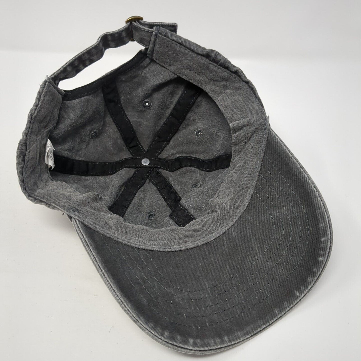 Unbranded Slideback Hat Solid Gray One Size Blank Adjustable Outdoor