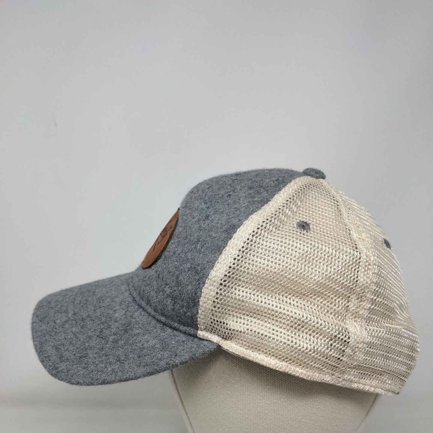 Blackfly Snapback Trucker Hat Gray One Size Adjustable Mesh Back Legacy Wool