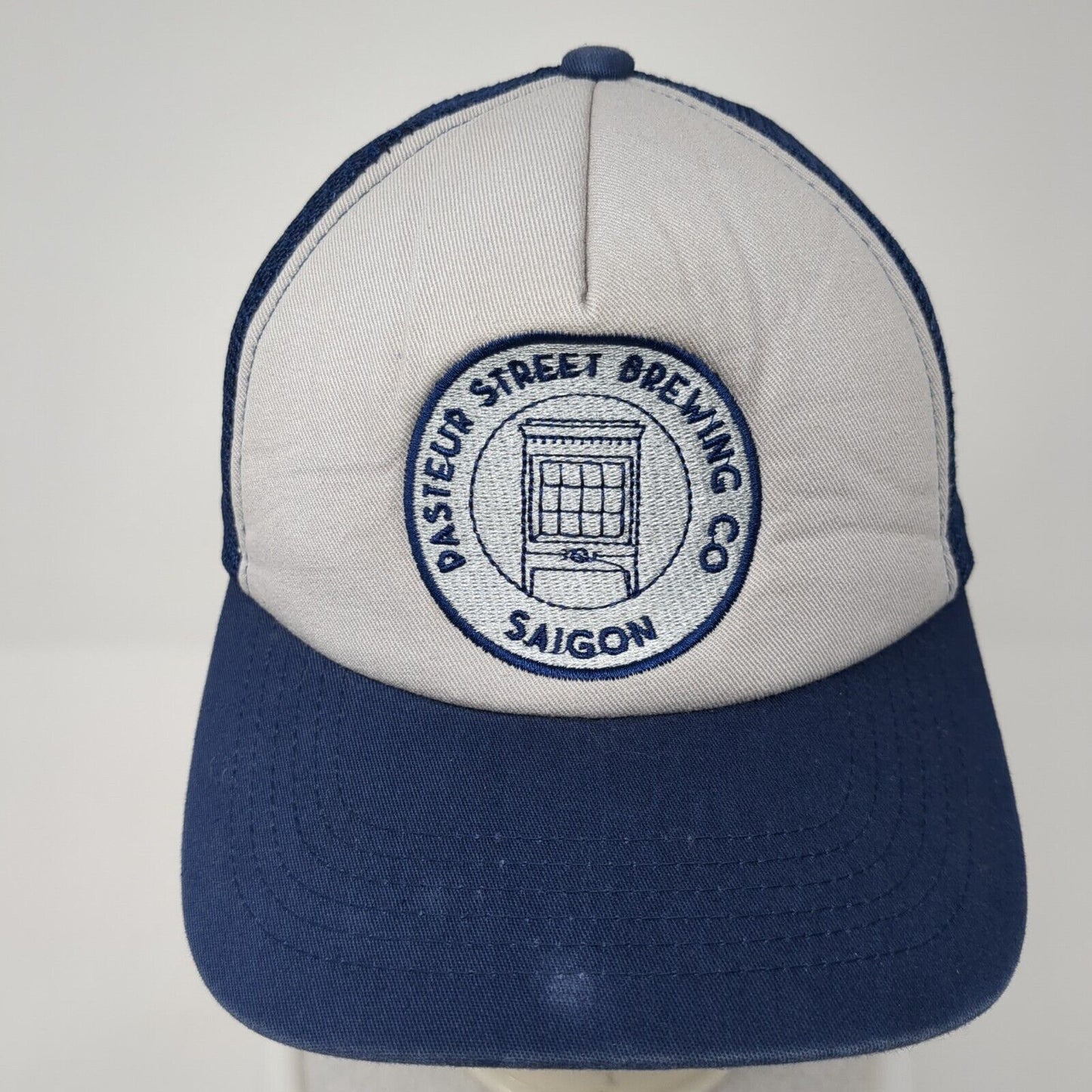Dasteur Street Brewing Co Saigon Snapback Trucker Hat Blue OS Adjustable Mesh