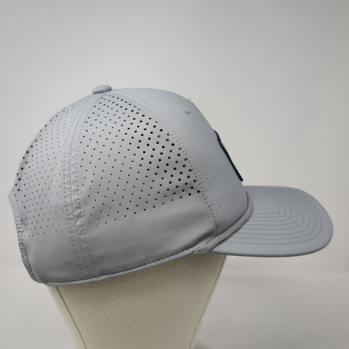 Imperial 5 Panel Gray One Size Performance Perforated Rope Mountain Golf CA Hat