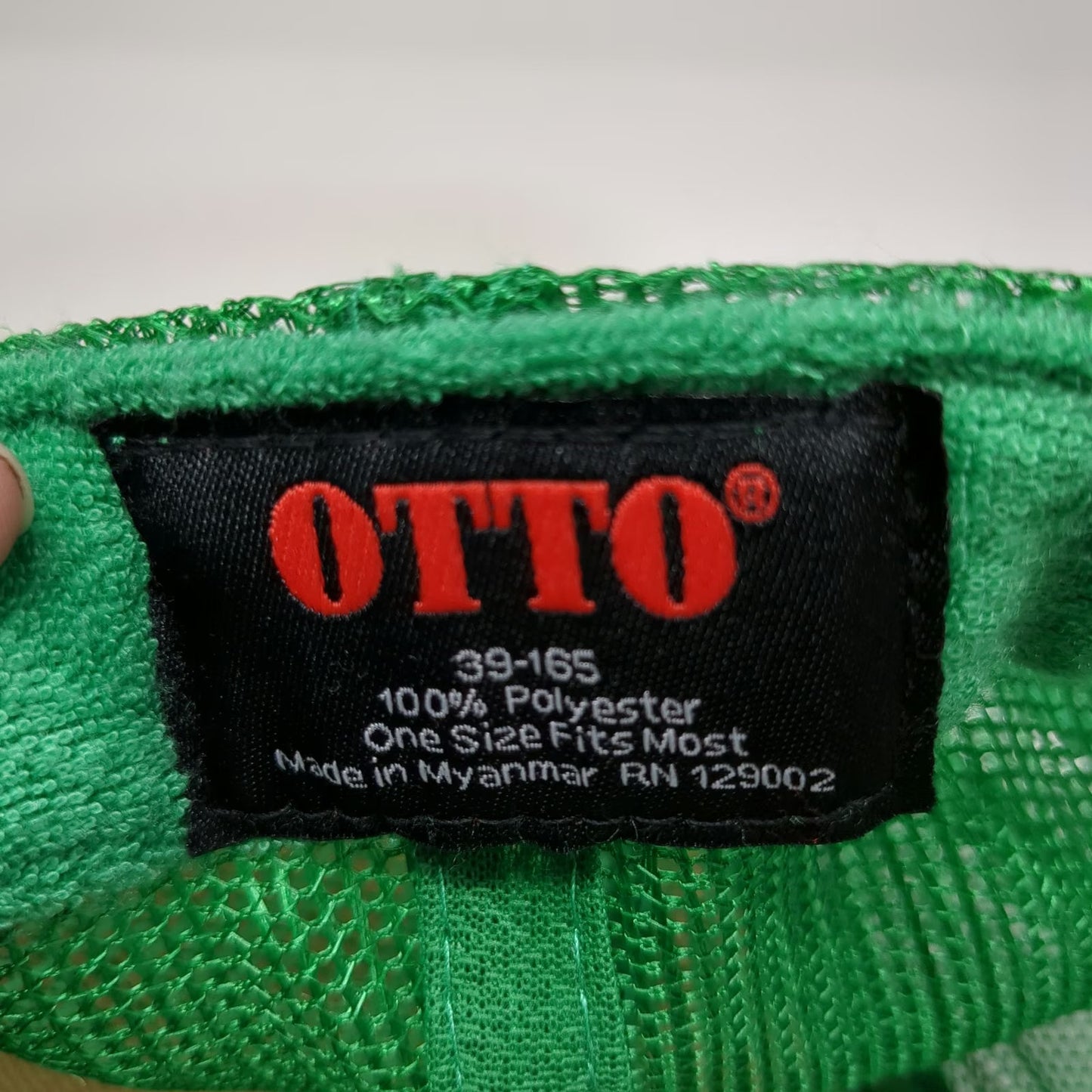 OTTO Trucker Hat Green One Size Mesh Snapback Rope Lets Rage Foam Graphic Hat