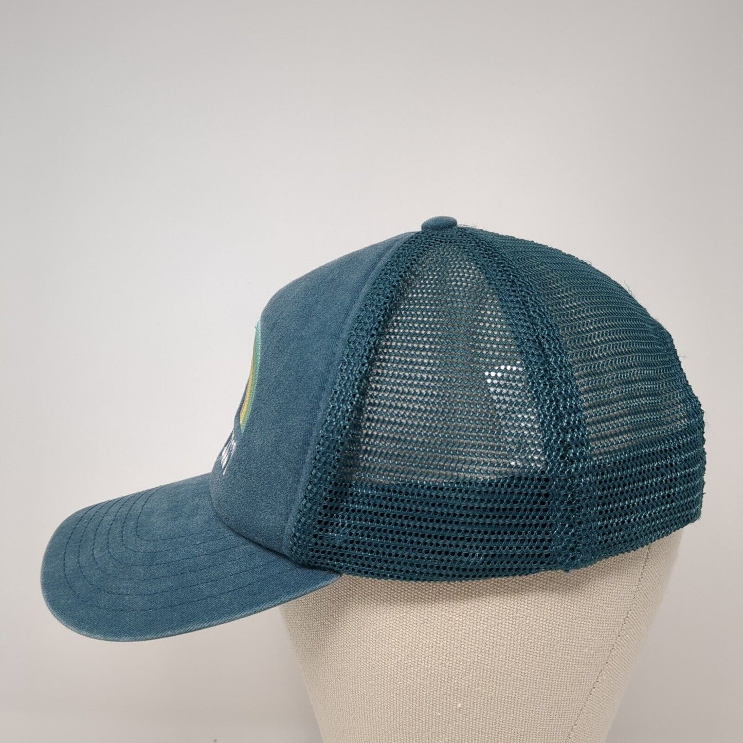 Doing My Best Snapback Mesh Back Trucker Hat Blue One Size Rainbow