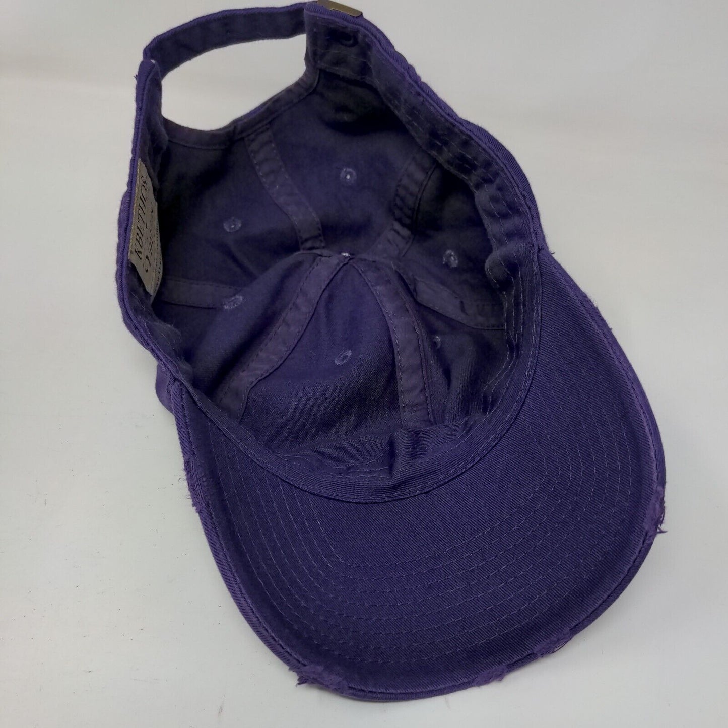 KB Ethos Vintage Since 2001 Slideback Hat Purple One Size Adjustable Distressed