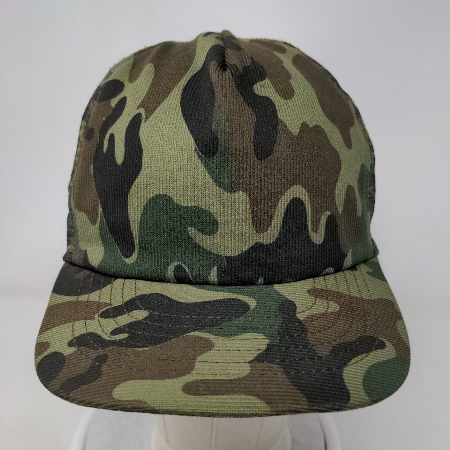 Unbranded Snapback Mesh Back Trucker Hat Camouflage One Size Blank