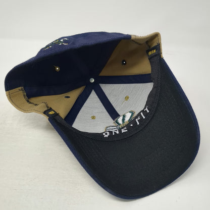 Notre Dame Fighting Irish NCAA Blue Gold One Size Cap Mascot One Fit Shamrock