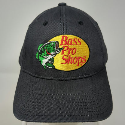 Bass Pro Shops Hat Black Snapback One Size Embroidered Logo Fishing Cap