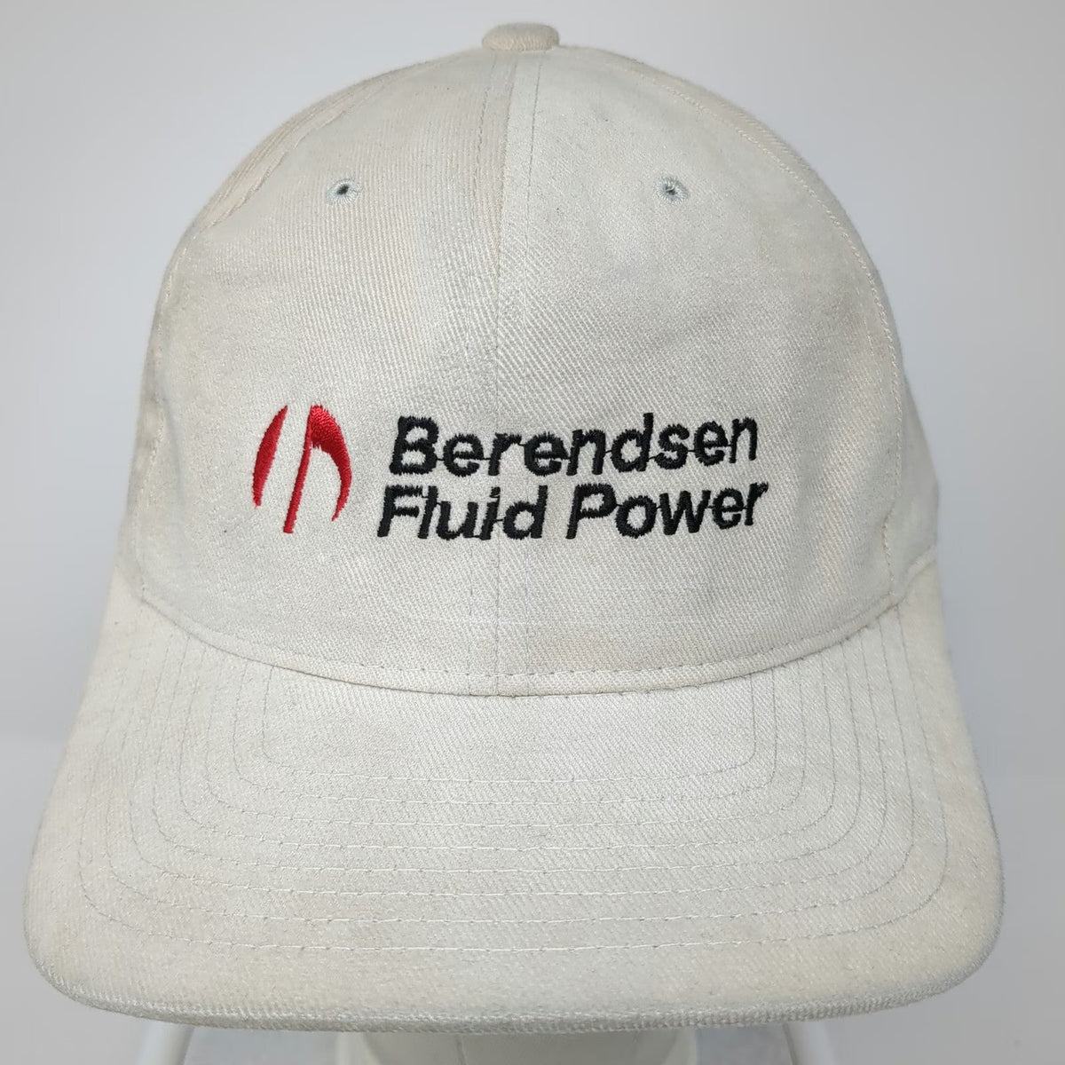 Yupoong Baseball Cap Beige One Size Berendsen Fluid Power Strapback Hat Cotton