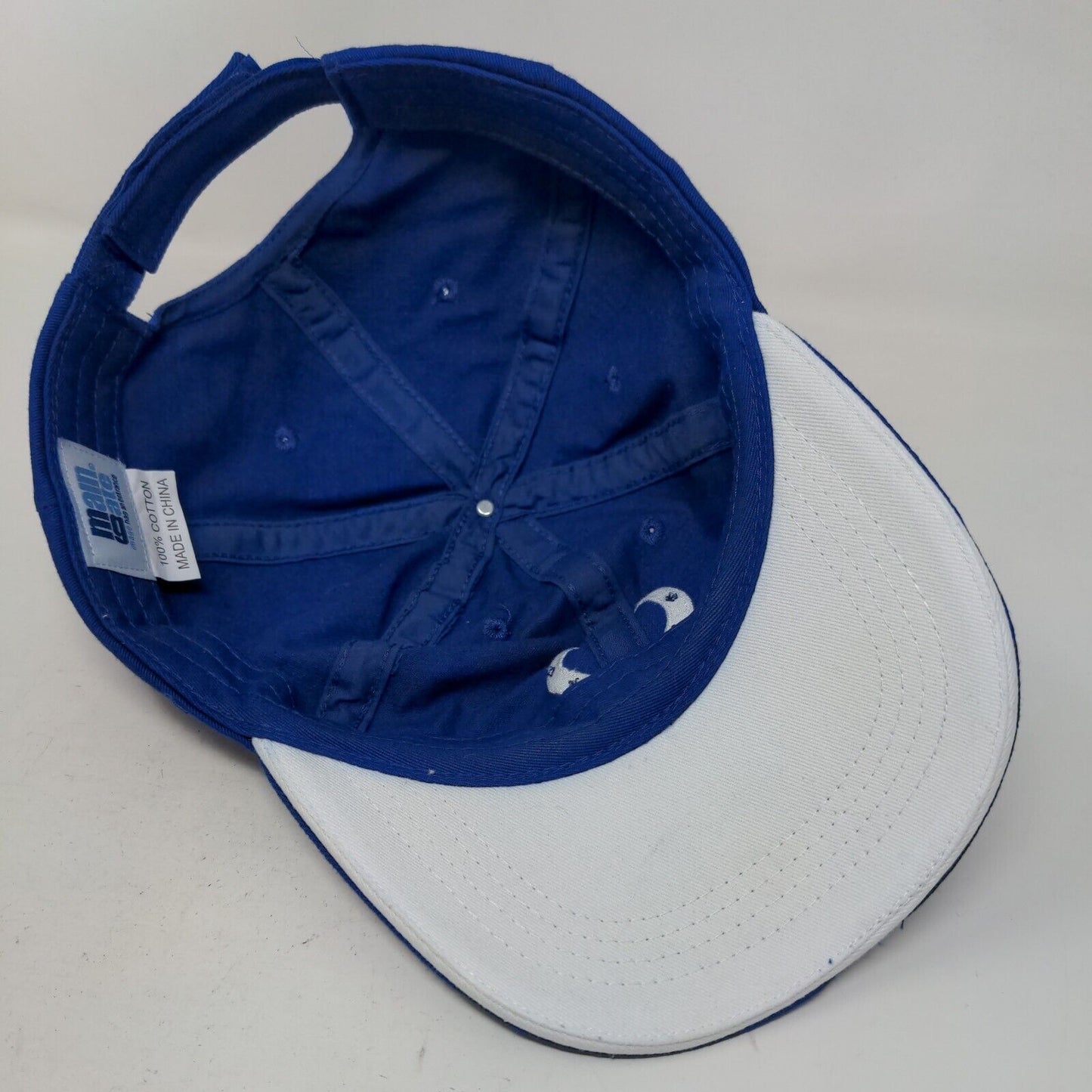 Main Gate Men's Strapback Hat Blue Embroidered Indianapolis Colts Logo