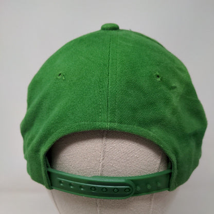 John Deere Snapback Hat Green One Size Embroidered Logo Adjustable