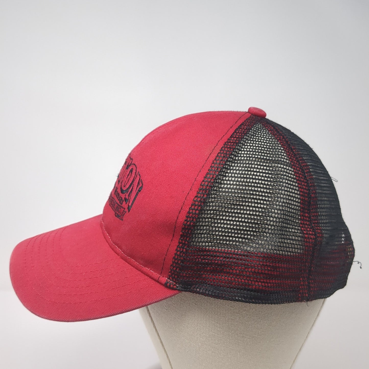 Girton Propane Services Snapback Trucker Hat Red One Size Mesh Back