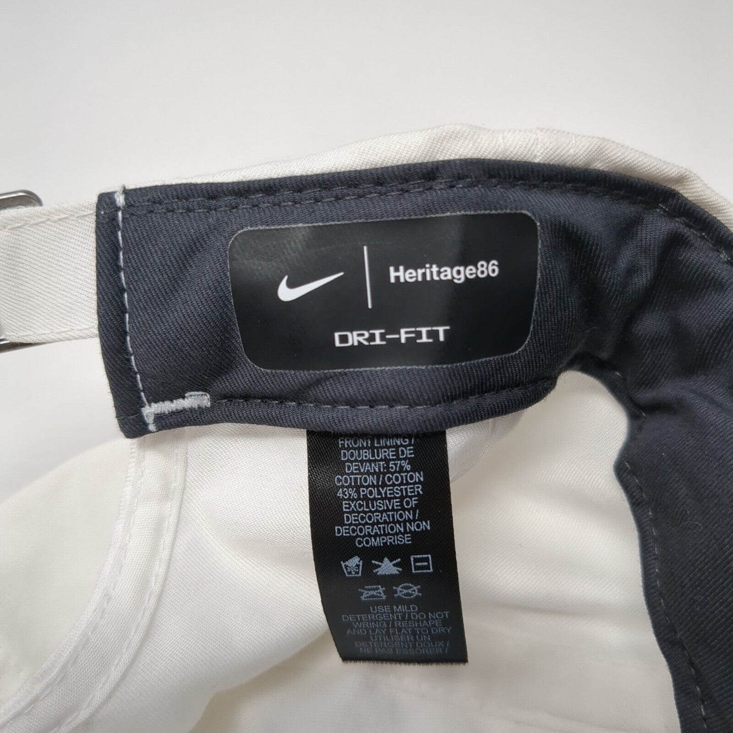 Albertsons Media Collective Slideback Hat White One Size Dri-Fit Nike