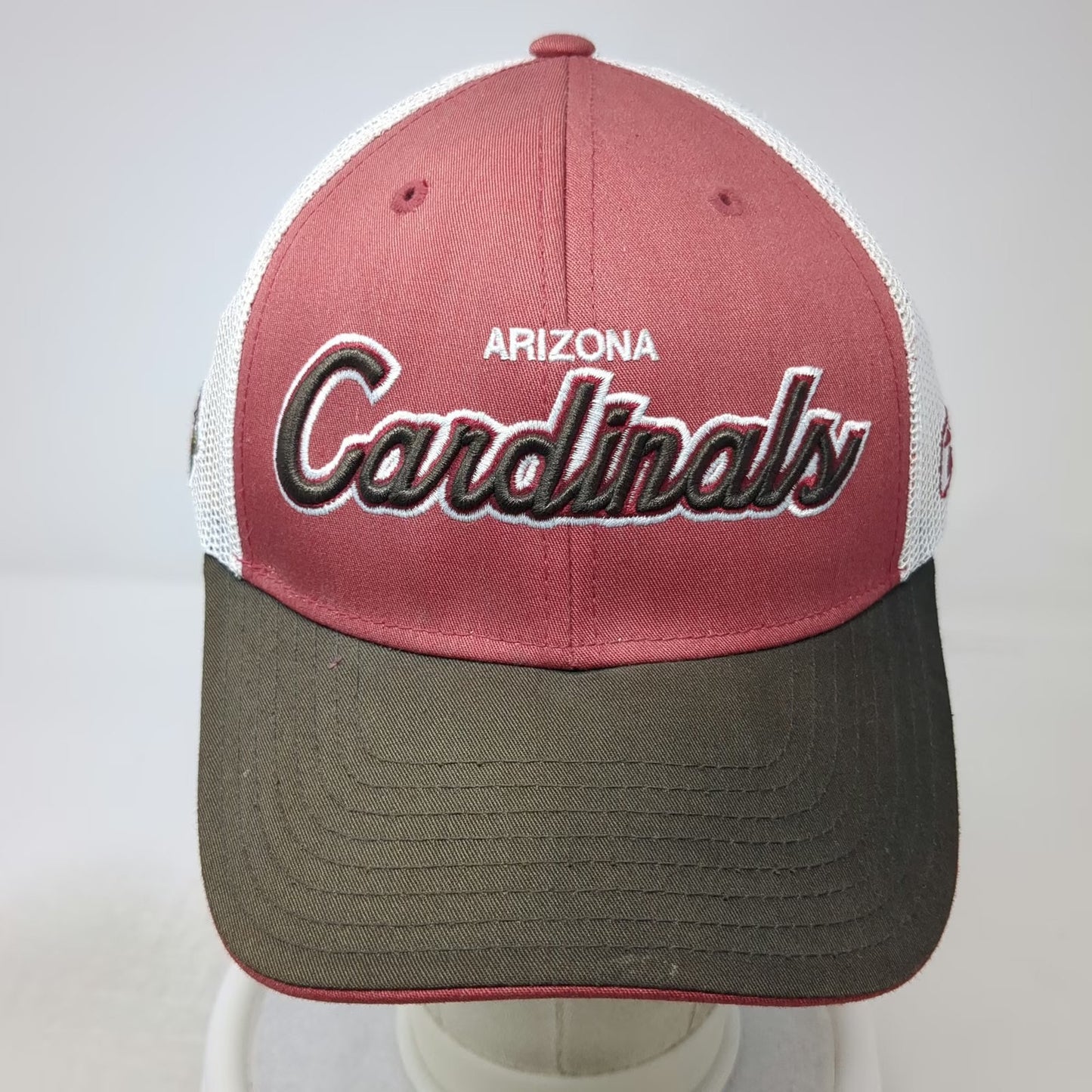 Reebok Arizona Cardinals NFL Trucker Hat Red Brown White One Size Mesh Snapback