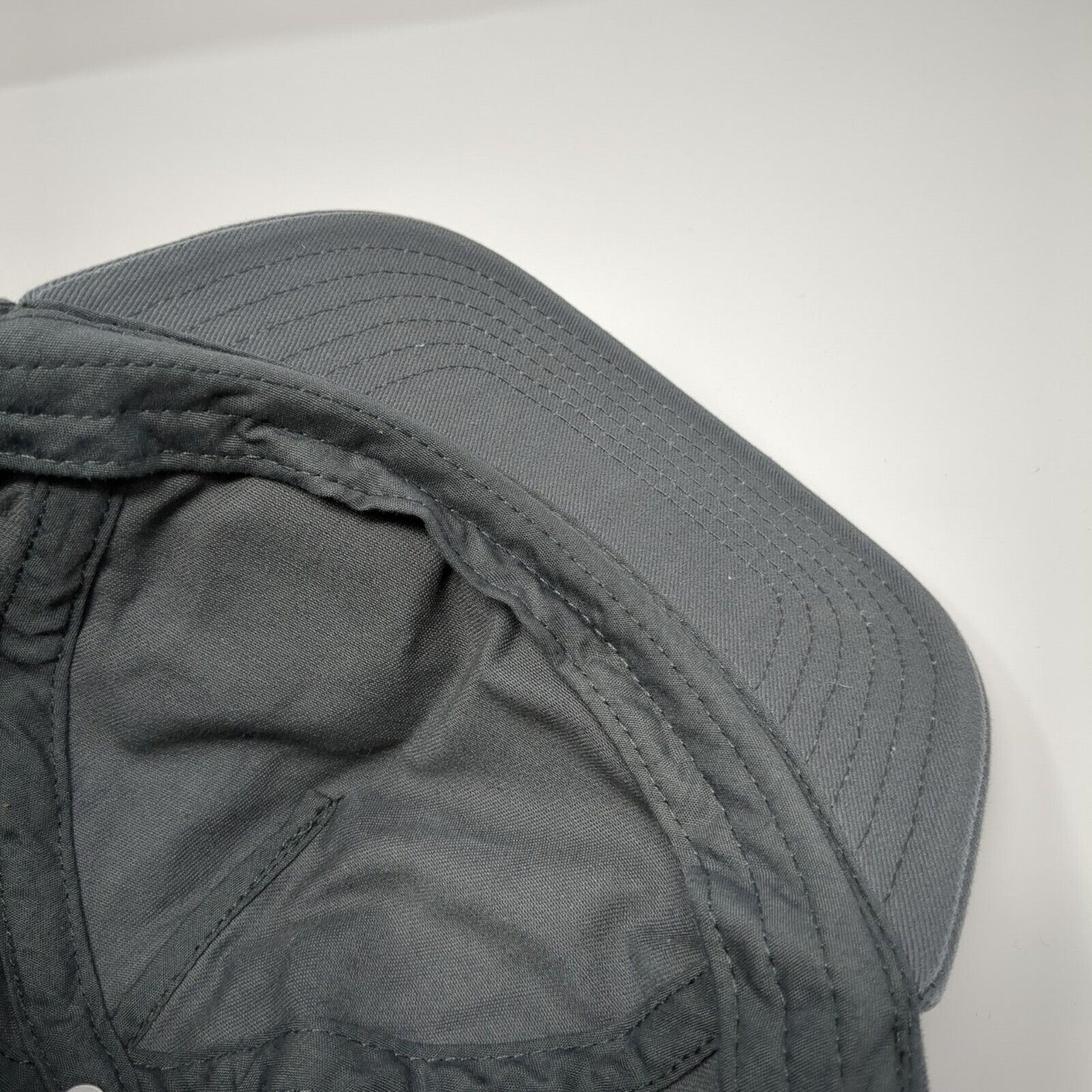 ACDC Snapback Hat Gray One Size Adjustable Vented Holes 6 Panel Cotton