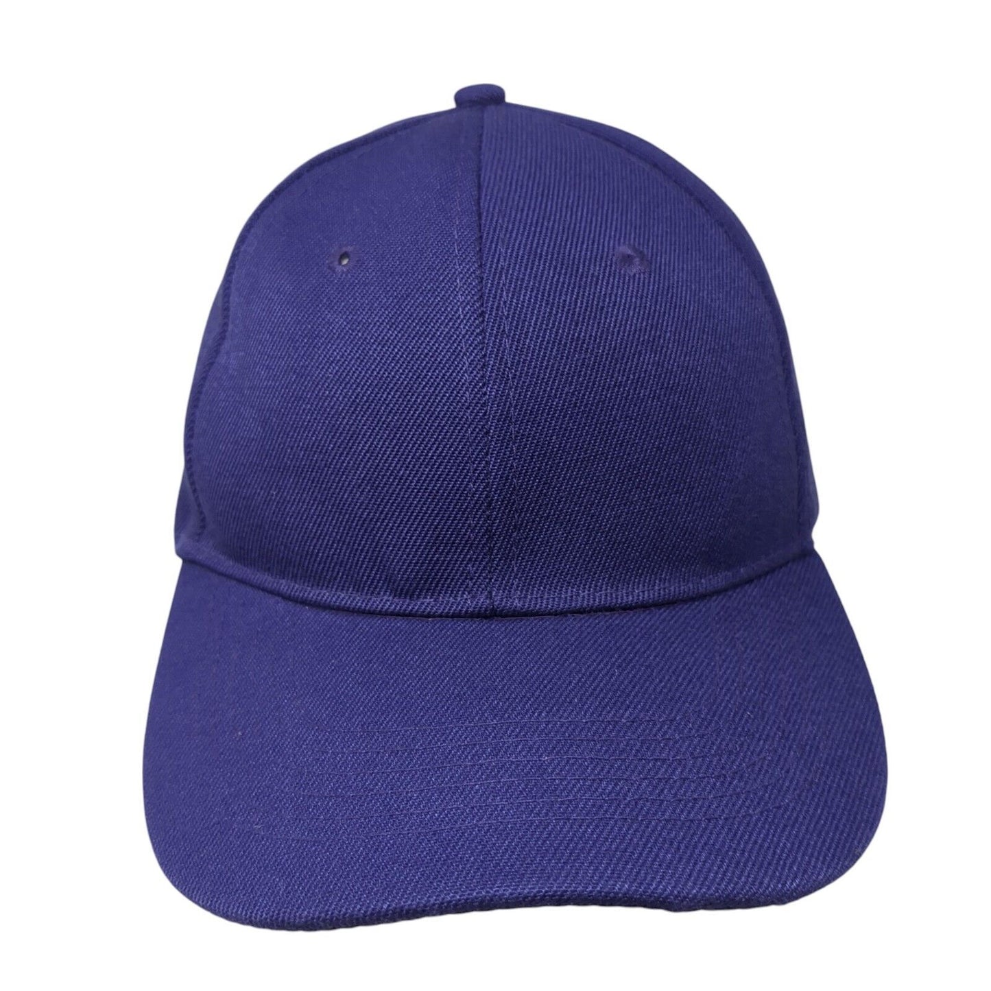Unbranded Strapback Hat Purple One Size Adjustable 6 Panel Blank Solid