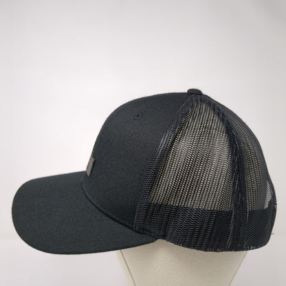 Idaho Snapback Trucker Hat Black OS Adjustable Mesh Back 6 Panel Richardson