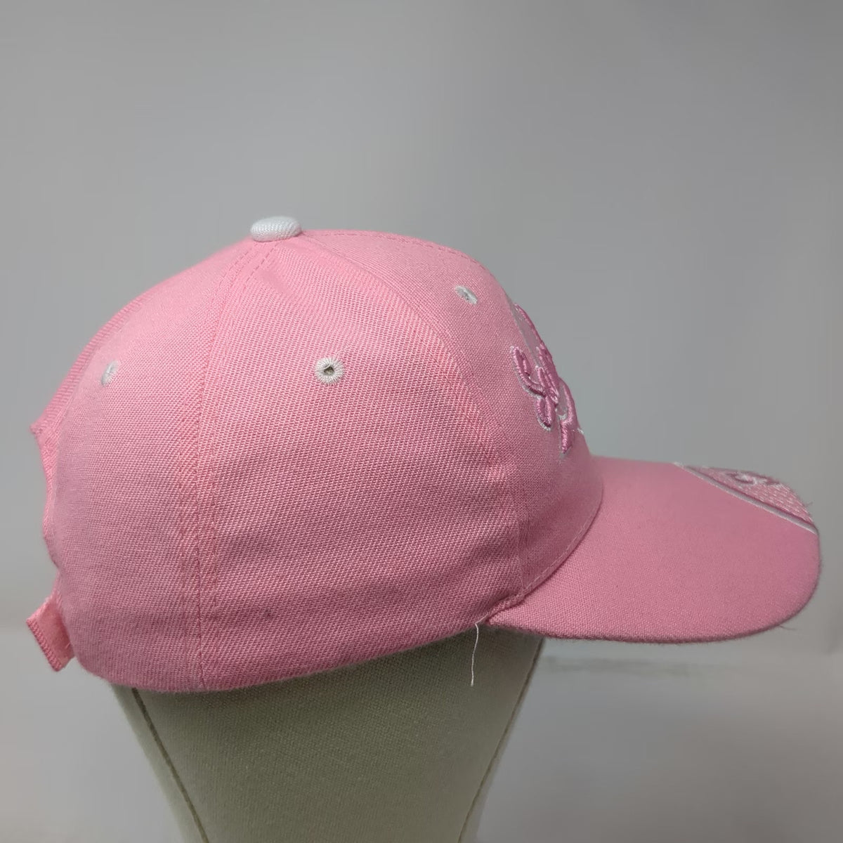 Pink Baseball Cap One Size San Antonio Texas SA Logo Embroidered Strapback Hat