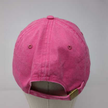 Depoe Bay Slideback Hat Pink One Size Adjustable Bling Vented Holes 6 Panel