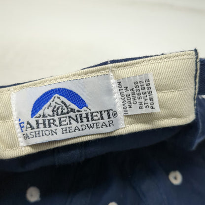 Fahrenheit Ireland Bank Blue Baseball Cap One Size Hat Since 1892 Slideback Navy