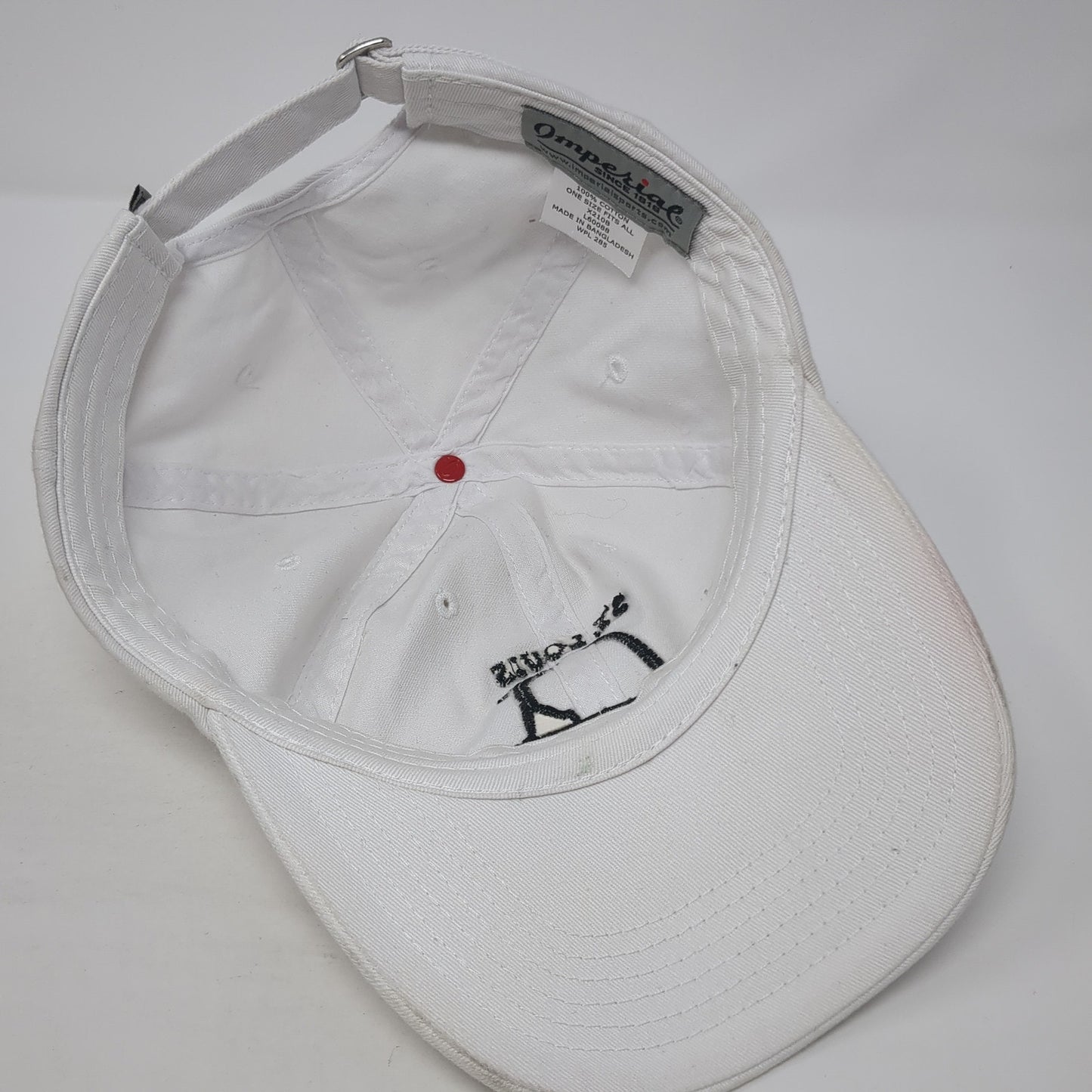 St. Louis Publinx Open Slideback Baseball Cap White One Size Adjustable Imperial