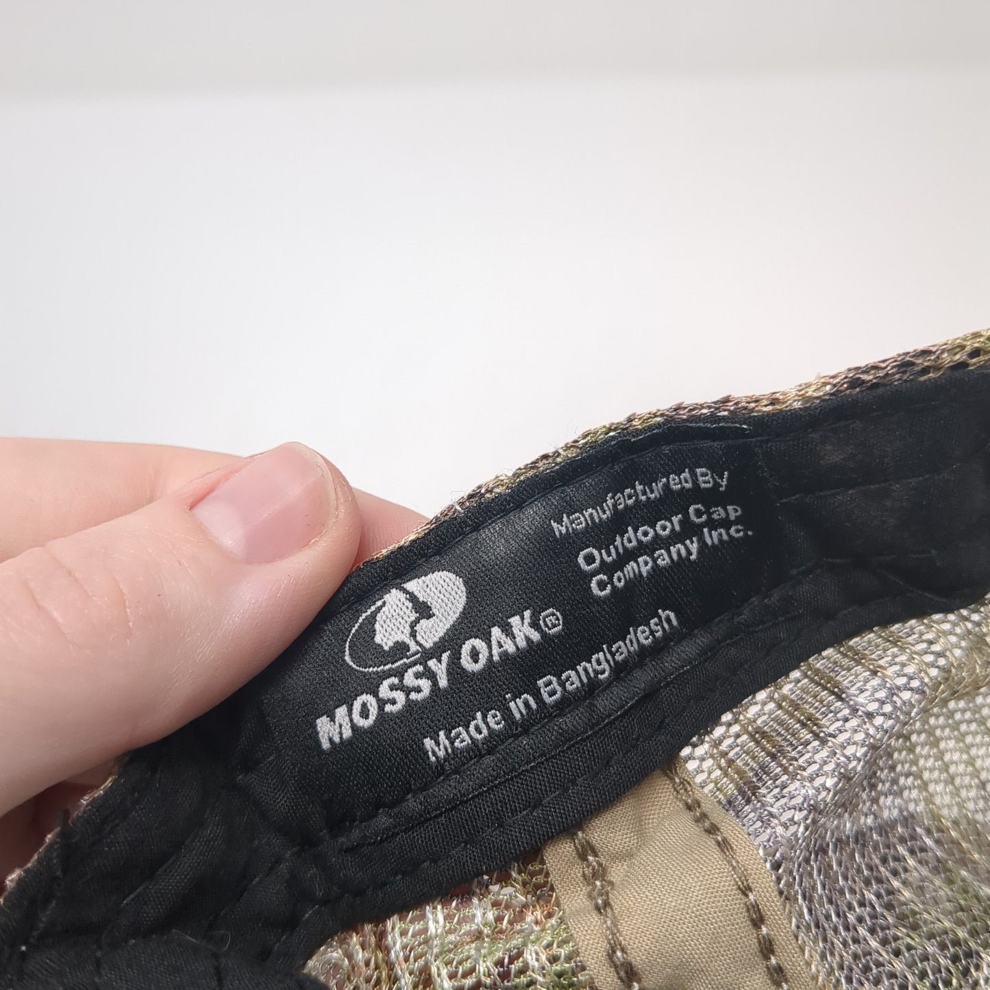 Mossy Oak Strapback Trucker Hat Multi One Size Mesh Back Camo Hunting