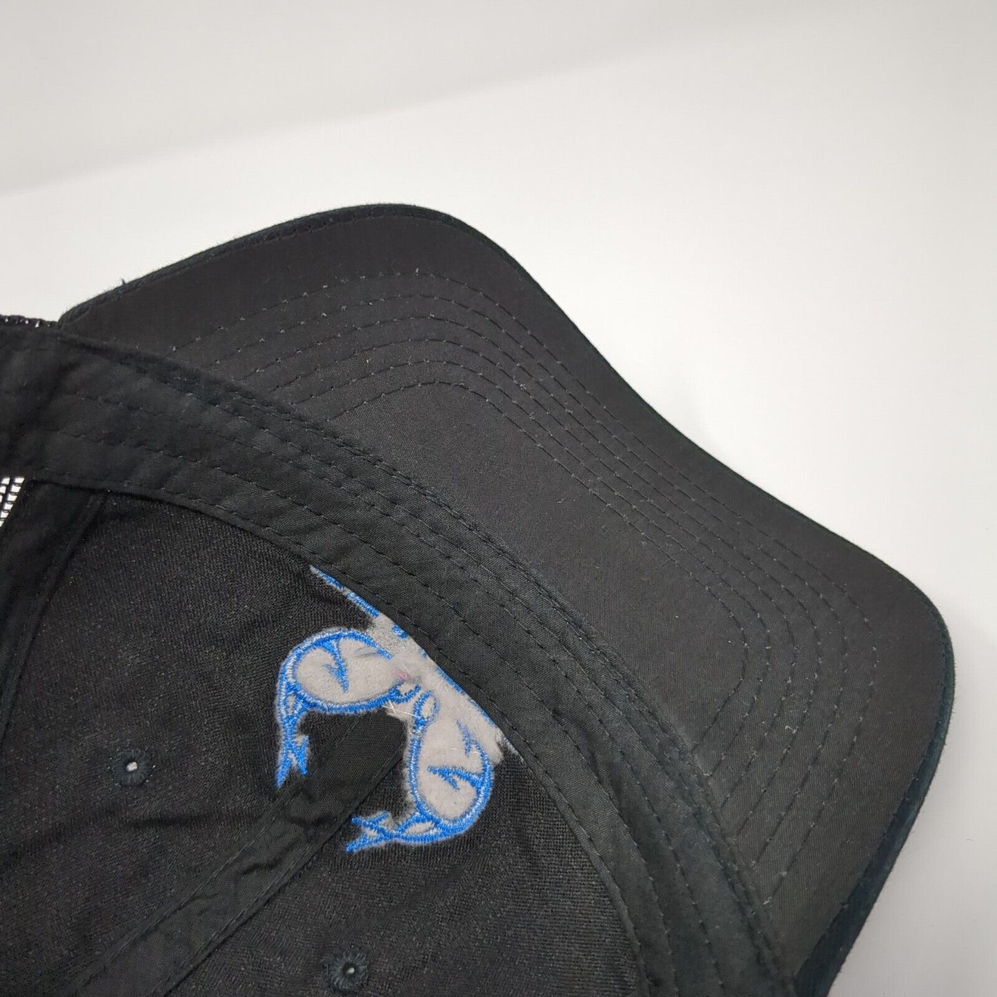 Realtree Fishing Snapback Mesh Back Trucker Hat Black One Size Solid