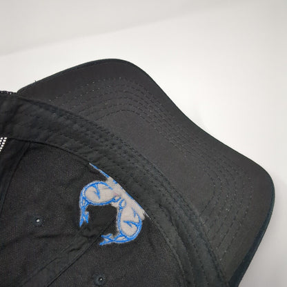 Realtree Fishing Snapback Mesh Back Trucker Hat Black One Size Solid