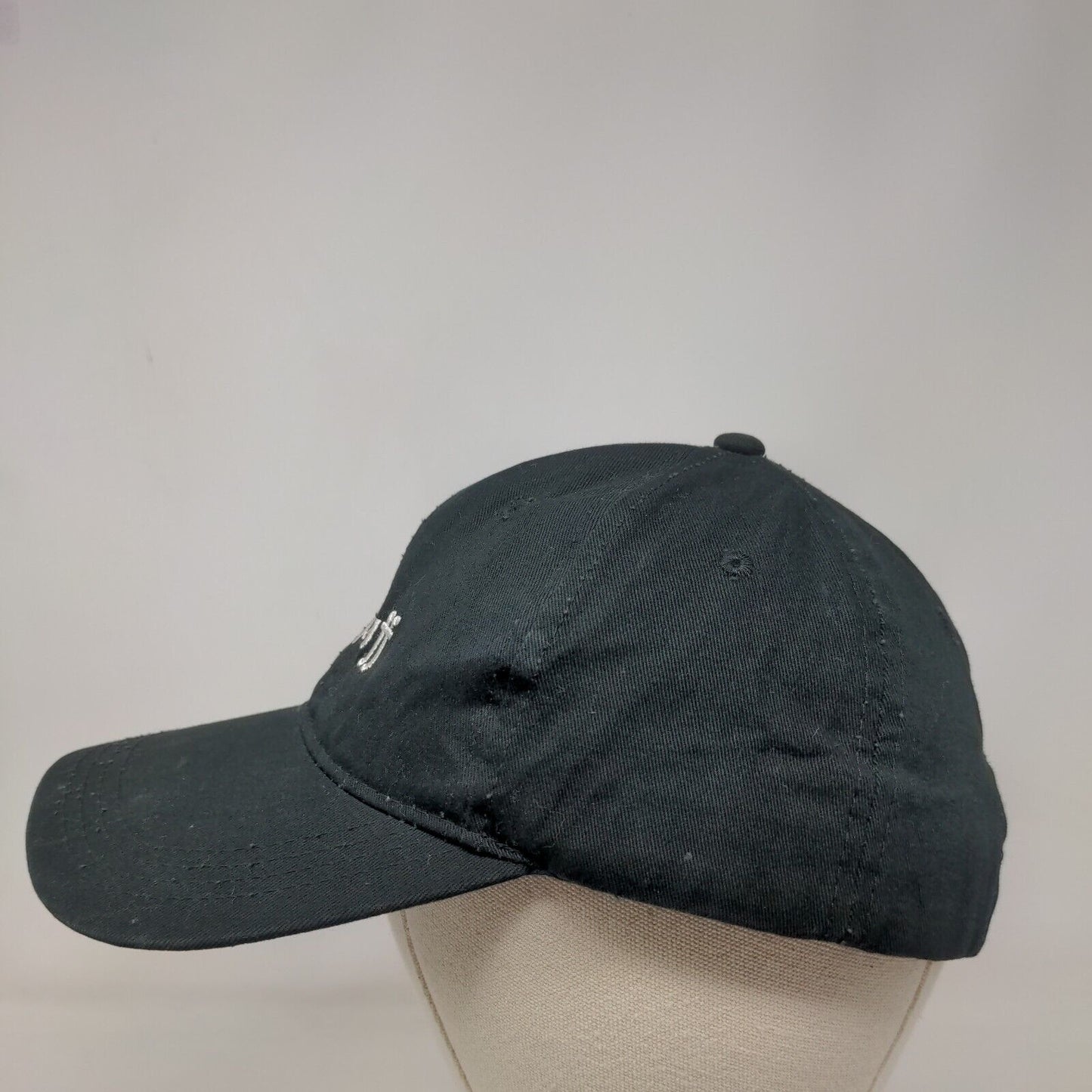 Gopuff Spell Out Slideback Hat Black One Size Embroidered 6 Panel