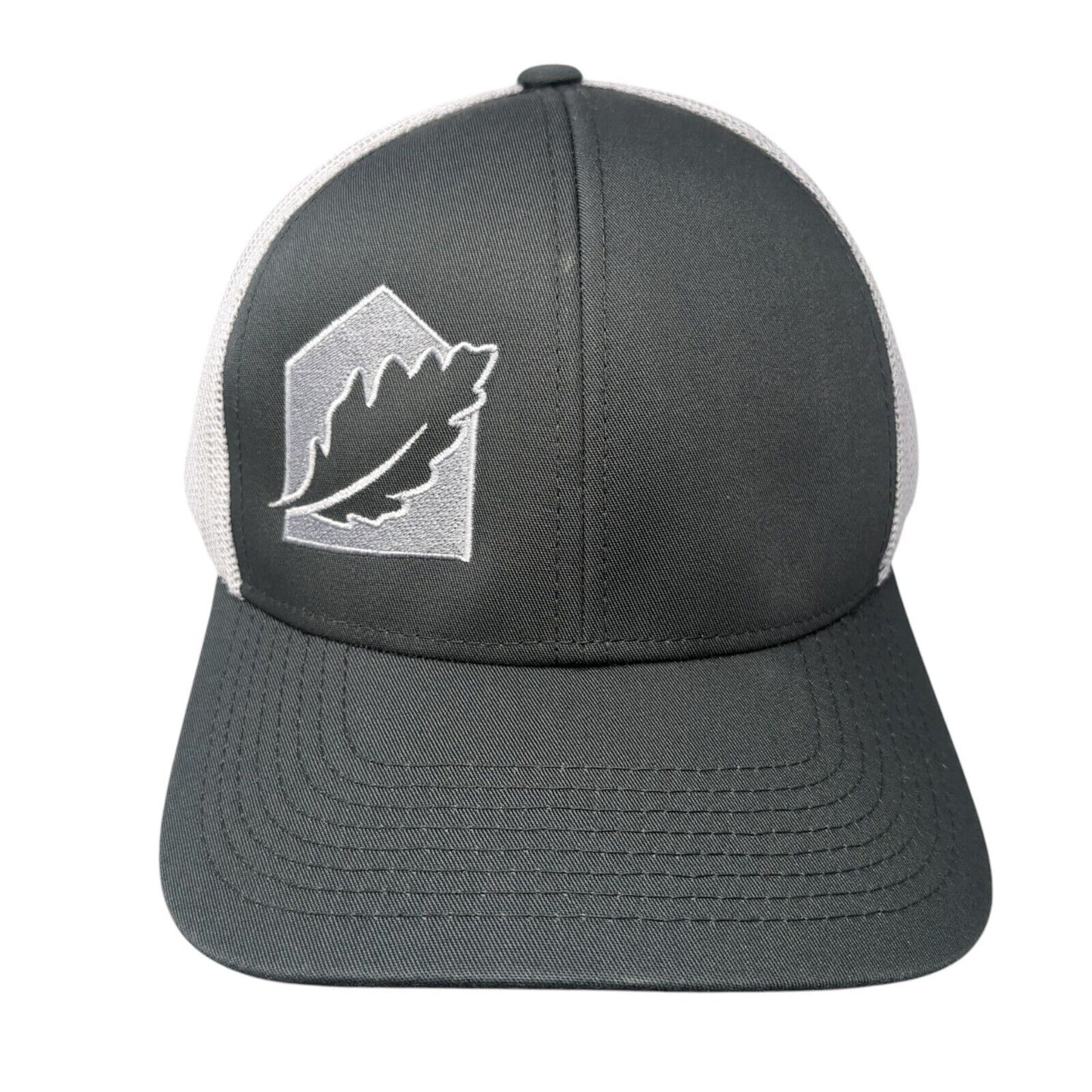 Pacific Headwear Snapback Trucker Hat Gray One Size Embroidered Logo